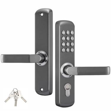 Imagem de Fechadura mecânica para porta MUTEX MX230G – Teclado sem chave ou entrada de chave mecânica, à prova de água e calor/fogo, 100% mecânica, boa para interior e exterior