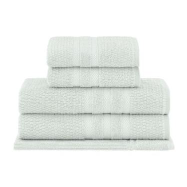 Imagem de Kit Jogo de Toalhas Buddemeyer 5 Peças Banho Rosto Piso Vanilla 100% A