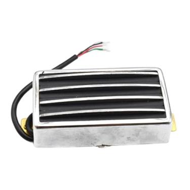 Imagem de simhoa Captador Humbucker para Guitarra Acessórios para Instrumentos Musicais Captador Profissional de Baixo Ruído Portátil Multiuso para Guitarra Elétrica, Preto