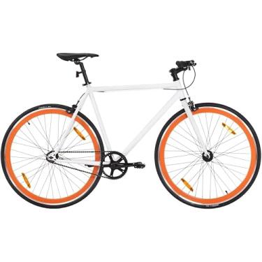 Imagem de Bicicleta De Engrenagem Fixa Preto E Verde 700c Bicicletas, Black and Orange, Frame size: 59 cm