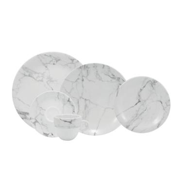Imagem de Jogo de Jantar 40 Peças Chá Marmore Porcelana Schmidt