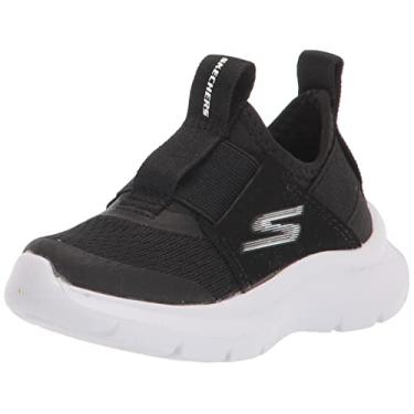 Imagem de Skechers Tênis infantil unissex Skech Fast, Preto/branco, 5.5 Toddler