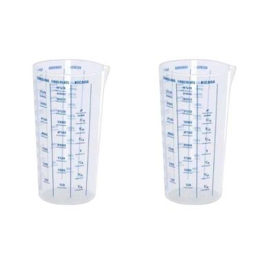 Imagem de Kit 2 Copos Medidor com bico para receitas de 500ml / gramas - DONA CO