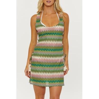 Imagem de Isabella Rose Título Vestido de gola redonda, casual, saída de praia para mulheres, Multicor, M