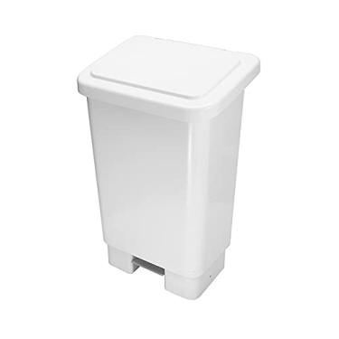 Imagem de LIXEIRA RETANGULAR PLÁSTICA COM PEDAL 50L