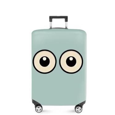 Imagem de ANNA QUEEN Capa de mala com flores, protetor de mala, capa de viagem para bagagem de 45 a 81 cm, acessórios de viagem de elastano extensível e lavável, #9, L(fits 26-28Inch suitcase)