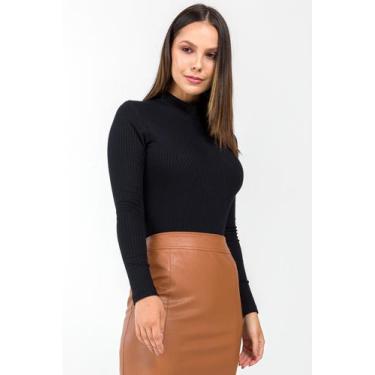 Imagem de Body PKS Malha Canelada Preto-M, M