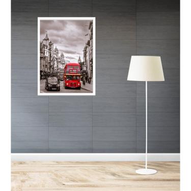 Imagem de Quadro Decorativo Londres Bonde Vermelho - 70X50Cm