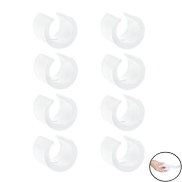 Imagem de Kit 8 Peças Proteção Para Pés Cadeiras 22,22mm Redondo Branco - 2309 Mor