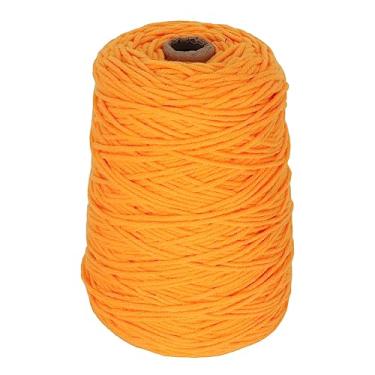 Imagem de Tufting Yarn Orange 437yd Longo 0,2 polegada de largura resistente a algodão de algodão Fio de tricô para artesanato Diy Tapete de tecelagem