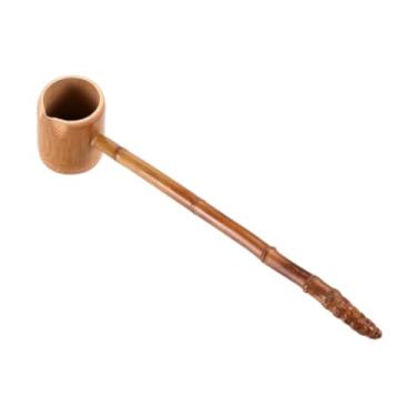 Imagem de Ｂｅｓｇａ Colher de bambu com cabo longo, colher para chá Matcha, utensílio para cerimônia do chá, fácil de limpar para cozinha de restaurante doméstico, 38cm