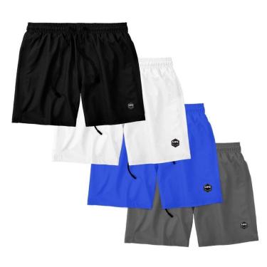 Imagem de Kit 4 Shorts Bermuda Básico Mauricinho Tactel Masculino-Masculino
