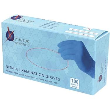 Imagem de PENTAGON SAFETY EQUIPMENT X Factor - Luvas de nitrilo de 4 mm, luvas descartáveis sem pó, luvas de grau de exame sem látex, seguro para alimentos, caixa com 100 (GG)