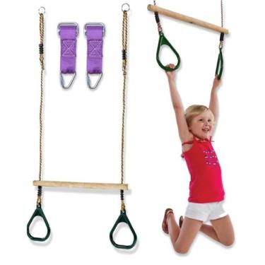 Imagem de Trapeze Swing Bar Trailblaze para crianças com 18 de altura ajustável