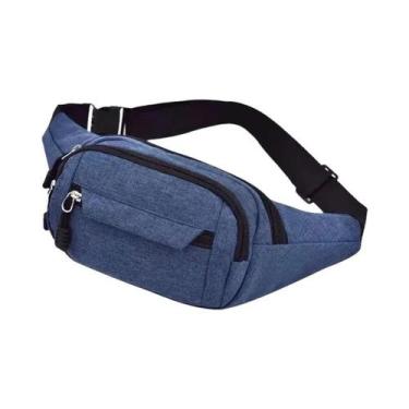Imagem de Bolsa De Cintura Unissex De Grande Capacidade, Cor Sólida, Transversal