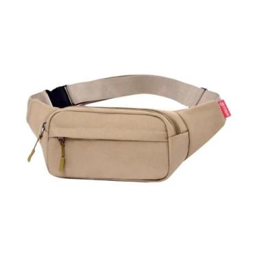 Imagem de Bolsa De Cintura Unissex De Grande Capacidade, Cor Sólida, Transversal
