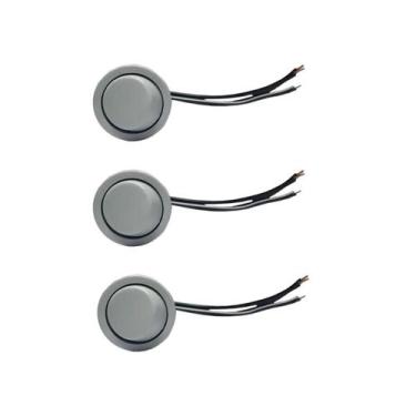 Imagem de 03 Interruptor Para Moveis Botão 22mm Com Cabo 2a Branco - BLASS