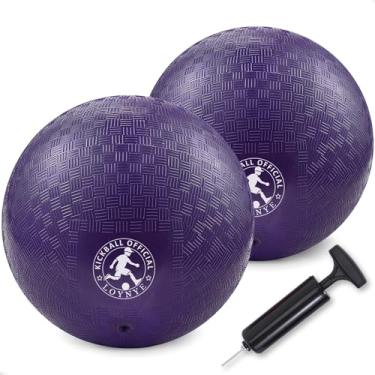 Imagem de LOYNYE Bolas Dodgeball de 25 cm, bola de kickball, Dodge Ball para crianças, kickball para jogos internos e externos, quatro bolas quadradas, inclui bomba