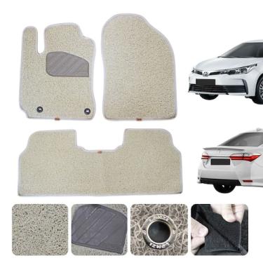 Imagem de Tapete Para Toyota Novo Corolla 2018 e 2019 Capacho Vinil Cor Bege 12m
