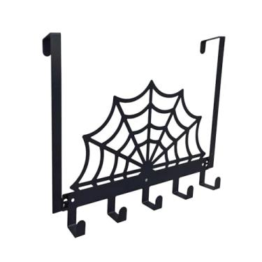 Imagem de Generic Sobre os ganchos da porta, decoração de Halloween, cabideiro de ferro multiuso, ganchos para pendurar na porta, para dormitório, casa, quarto, Teia de Aranha