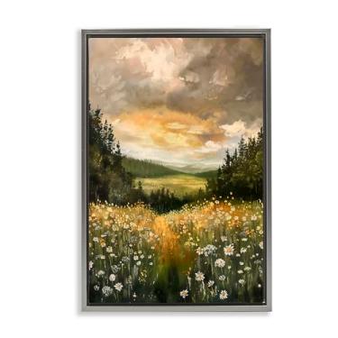 Imagem de Stupell Industries Arte de parede em tela flutuante cinza com borda nublada, design da Creative Studio, 78 x 53 cm