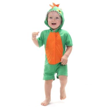 Imagem de Fantasia - Dinossauro Verde e Laranja Bebê