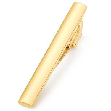 Imagem de HONEY BEAR Barra de prendedor de gravata masculina de 1,97/2,12/6 cm - tamanho normal para presente de casamento de negócios, 5/5,4/6 cm, 5/5.4/6cm, Cobre, Sem Pedra Preciosa