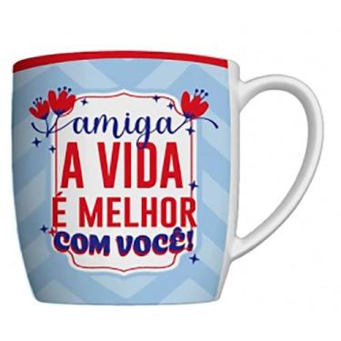 Imagem de Caneca Feminina 360ml Amiga Porcelana 401143 - Allmix