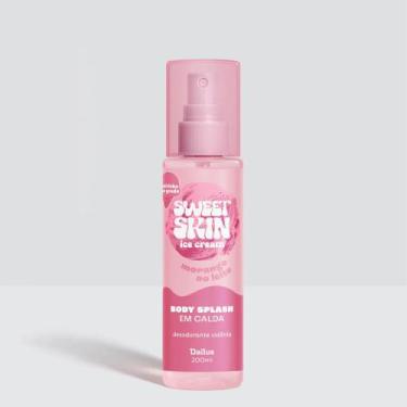 Imagem de Body Splash Sweet Skin Dailus Morango ao Leite Perfume Diário Alta Fix