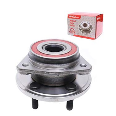 Imagem de Conjunto de cubo e rolamento da roda dianteira e do passageiro serve para Jeep Cherokee TJ Wrangler 1999-2006 4x4 5 Lug 513158FKG 513158