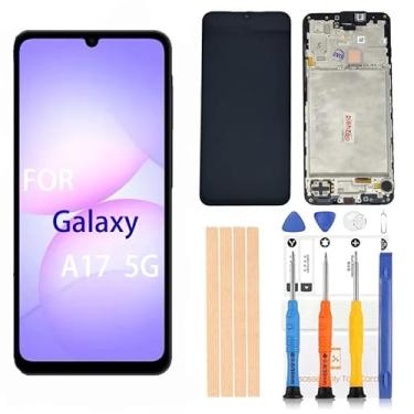 Imagem de Pishzeo Digitalizador LCD Amoled original de 6,7 polegadas para Samsung Galaxy A17 5G A176u1 s176vl A176B Tela sensível ao toque, conjunto de digitalizador Full HD com película protetora (SM-A17 5G