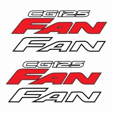 Imagem de Kit Protetor Adesivo Compatível CG FAN 125 2008 Vermelho
