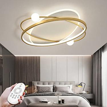 Imagem de Luminária de teto LED para quarto infantil, luminária de teto regulável, moderna, acrílica, decoração de quarto, lâmpada com controle remoto, meninos, meninas, luminária de parede, sala de e