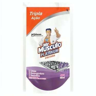 Imagem de Desinfetante Uso Geral Lavanda Mr. Músculo Platinum Sachê 400ml - Mr M