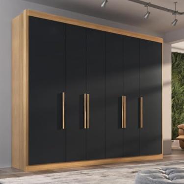 Imagem de Guarda Roupa Casal Valencia 6 Portas 6 Gav Teka/onix