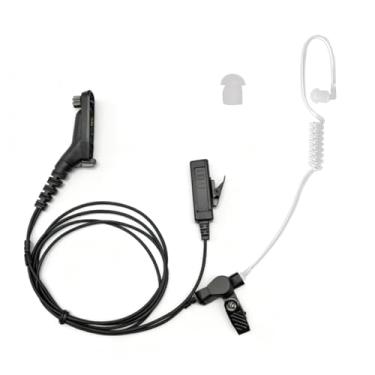 Imagem de CYSSJF Fone de ouvido para Motorola Radio APX 6000/4000/8000 XPR 7550 7550e 6350 6550 7350e 7580e com alto-falante PTT Mic Headset de vigilância com tubo acústico