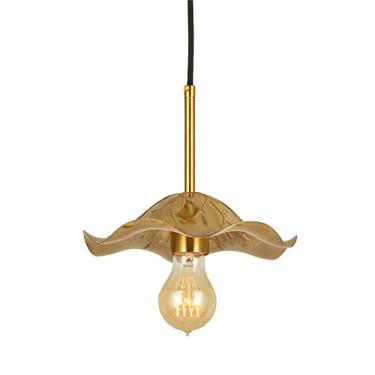 Imagem de YQSLQZZ Luminária pendente vintage para casa de fazenda, luzes de teto suspensas acima da pia da mesa de jantar, lustre de iluminação decorativa dourada para sala de jantar, ilha de cozinha, altura