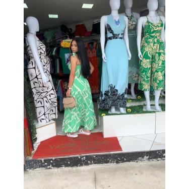 Imagem de Macacão pantacourt de alça  - Yasmin modas, Vermelho estampado, M