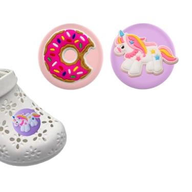 Imagem de Suporte de sapato à prova d'água compatível com Airtag, linda capa de silicone oculta, pacote com 2 (E)