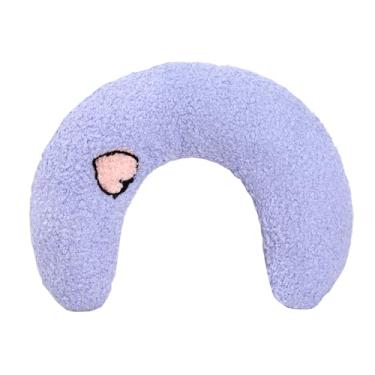 Imagem de Lystaii Almofada calmante para gatos para animais de estimação pequenos, almofada calmante macia e fofa para cama de gato, brinquedo de pescoço de cachorro, brinquedo de alívio de ansiedade com