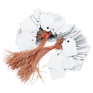 Imagem de Marcador de Etiqueta de Flor Pendurado, Tag Nomes Sementes Penduradas Em PVC, 200 Rótulos Sementes Planta Pendurada Com Etiquetas Brancas, Azuis e Amarelas para Rotulagem Plantas, para Identificação