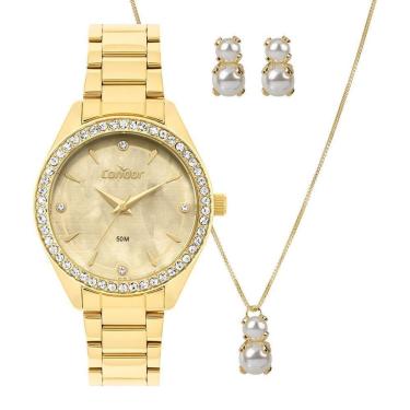 Imagem de Kit Condor Feminino Elegante Dourado - CO2036MYW/K4X-Feminino