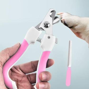 Imagem de Cortador de unhas de gato e cortador de unhas de cachorro, lâmina afiada, com proteção de segurança - Evite cortar excessivamente os cortadores de unhas de animais de estimação