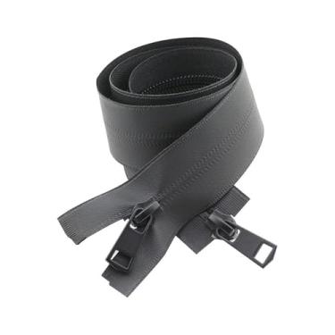 Imagem de Jaqueta com zíper invisível zíperes de costura de nylon costura DIY costura (80 cm, preto)