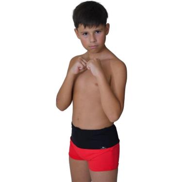 Imagem de SUNGA INFANTIL BOXER LUXO VERMELHO E PRETO-Masculino