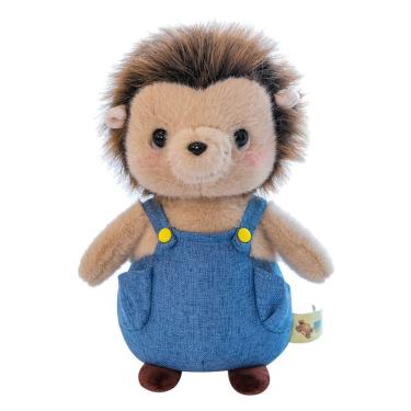 Imagem de Boneca de brinquedo de pelúcia, macacão azul fofo de ouriço, 25 cm, recheado