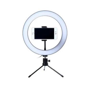 Imagem de Ring Light 10 26cm com Tripé e Suporte Celular - RPC