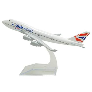 Imagem de TANG DYNASTY(TM) 1:400 16cm B747-400 British Airways Metal Airplane Model Plane Toy Plane Model