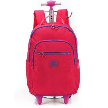 Imagem de Mochila De Rodinhas Escolar Juvenil Premium Up4you - Luxcel, Pink