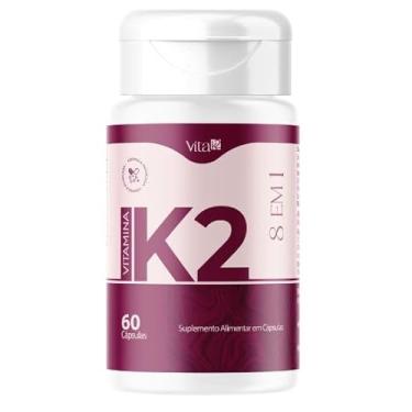 Imagem de 01 Frasco Vita K2 – Colágeno Vitamina K2 | Saúde da Pele | Antienvelhecimento Facial | Anti-Rugas